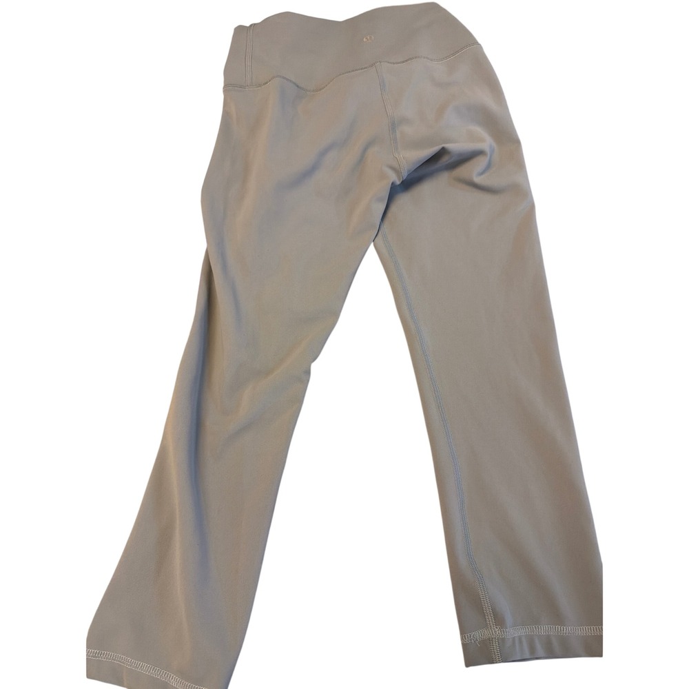 Lululemon‎ Align High-Rise Crop 21 Grey Nulu Yoga Pants Size 4 W6CQDS
